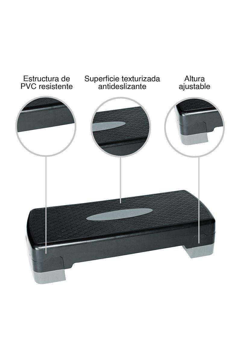 Step Aeróbico Fitness Gris-3