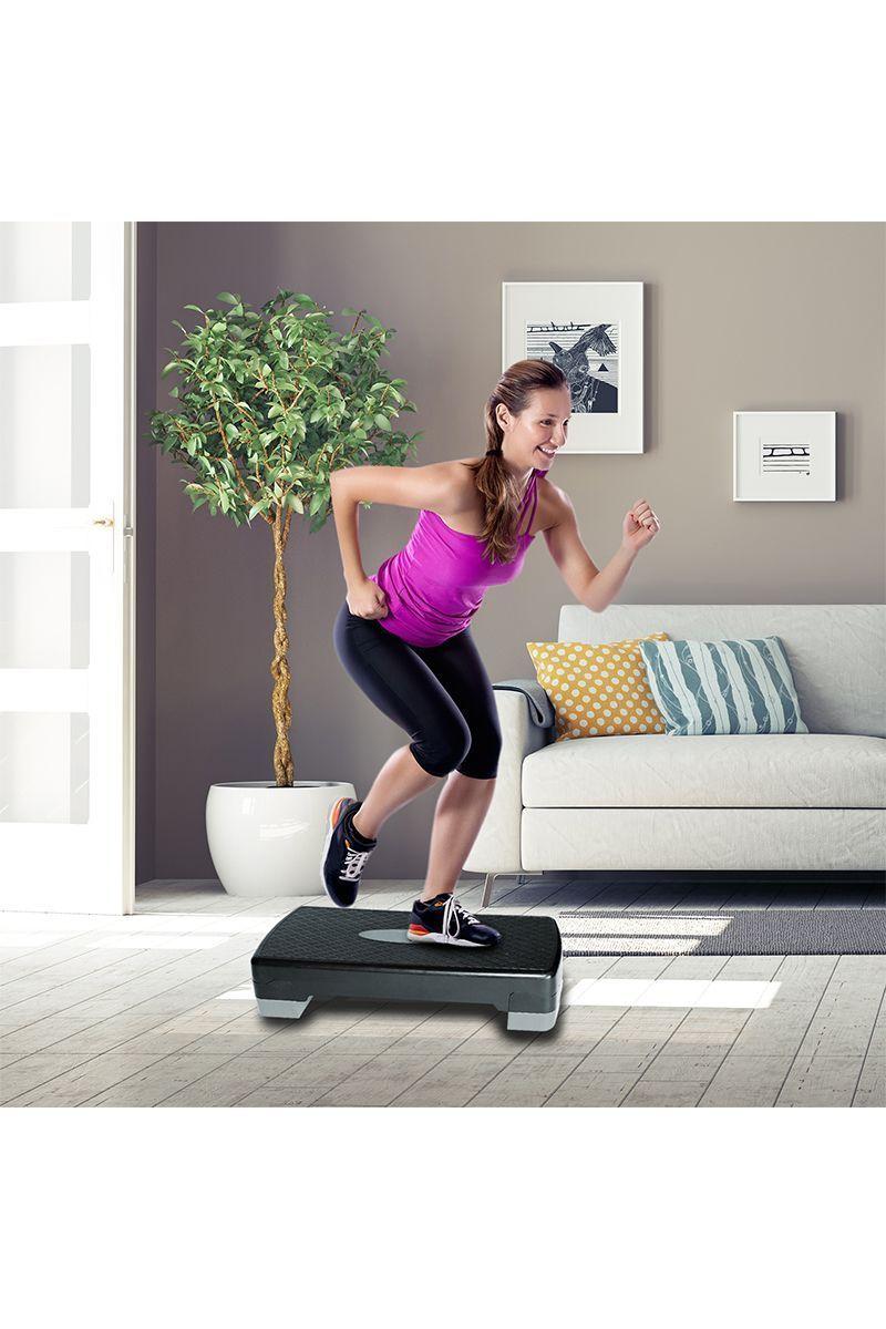 Step Aeróbico Fitness Gris-5