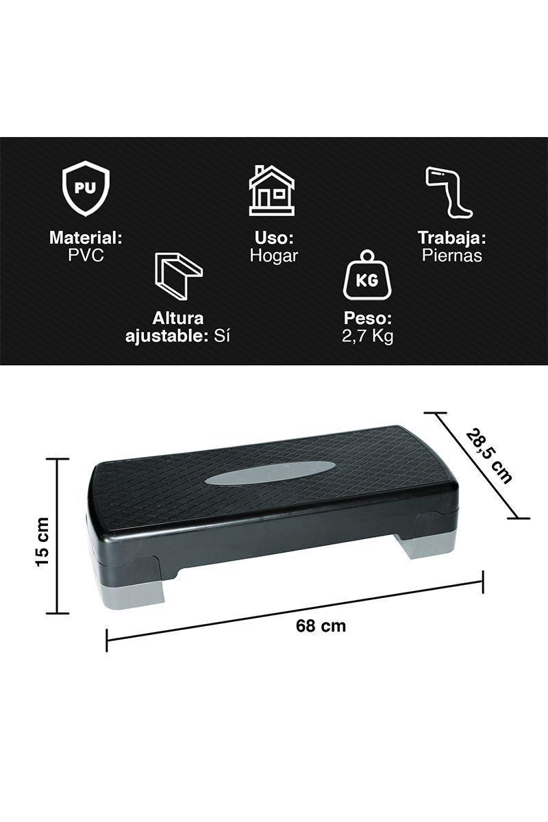 Step Aeróbico Fitness Gris-2