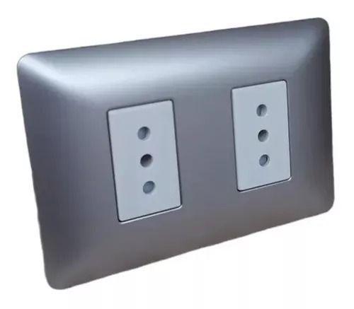 Tomacorriente Enchufe Doble Champagne 10a 220v Sec Pack 3-4