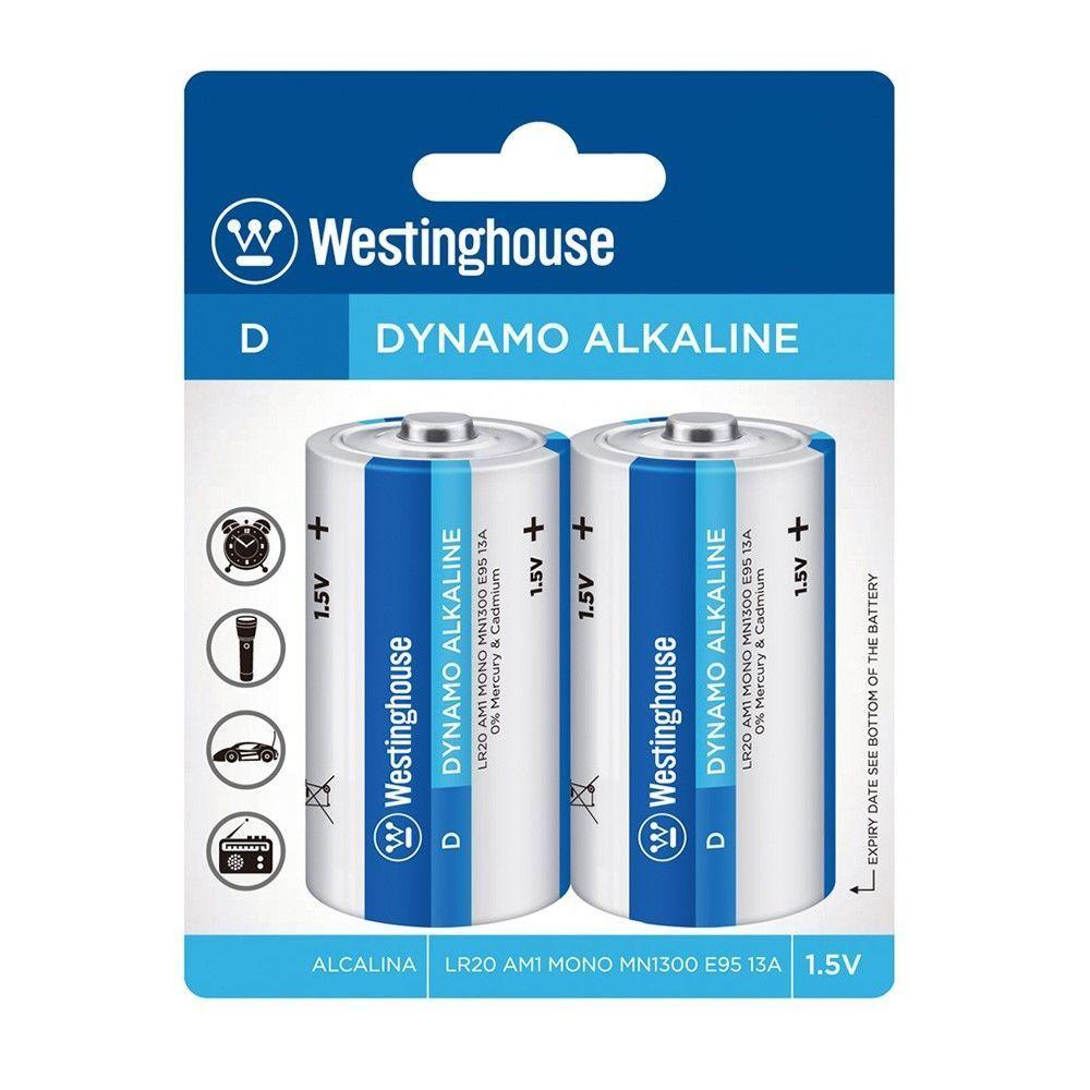 PILAS ALCALINA WESTINGHOUSE D-2 (2 UNIDADES)-0