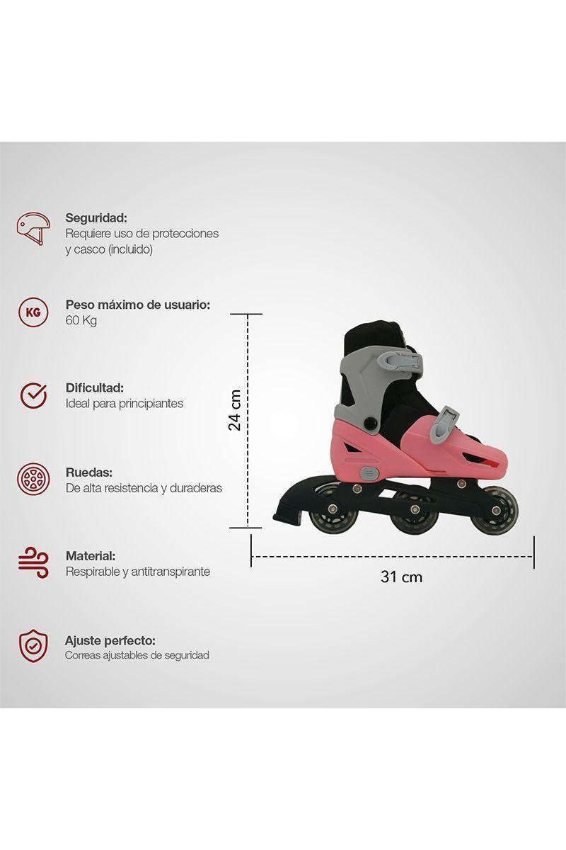Set patines y protecciones GOFUN S Coral-2