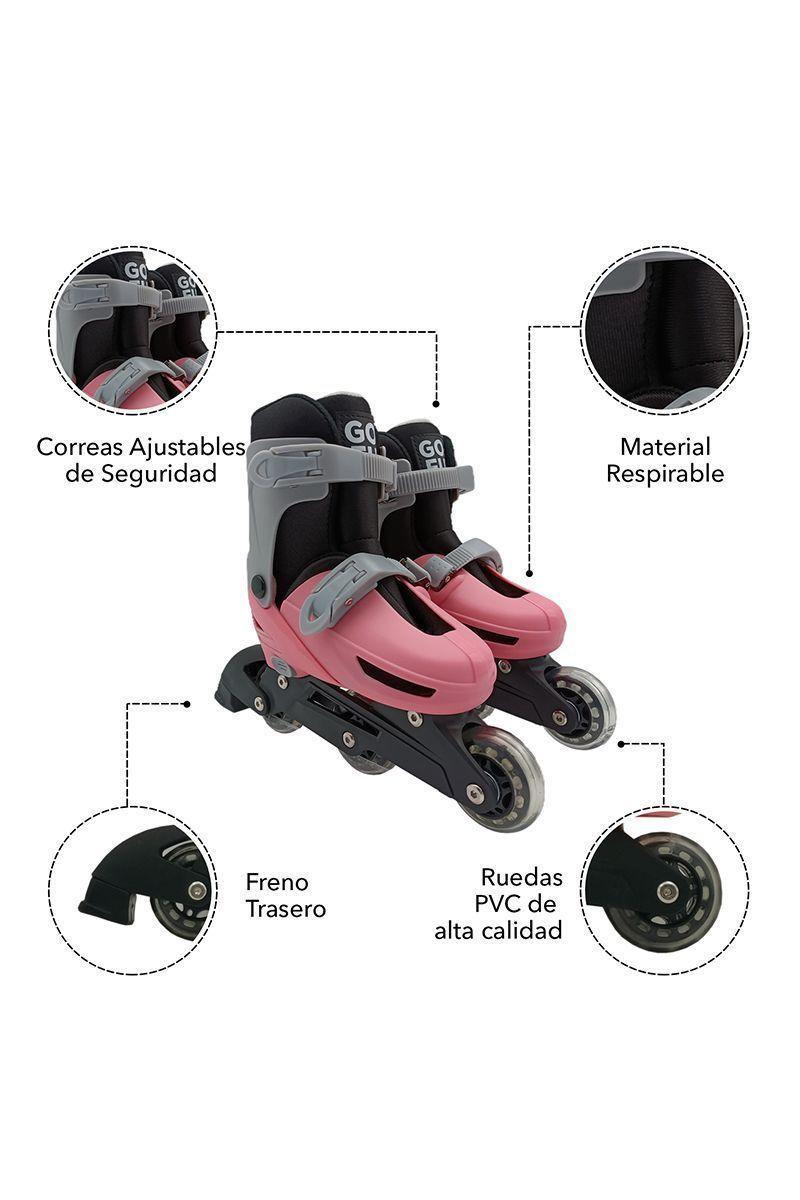 Set patines y protecciones GOFUN S Coral-3