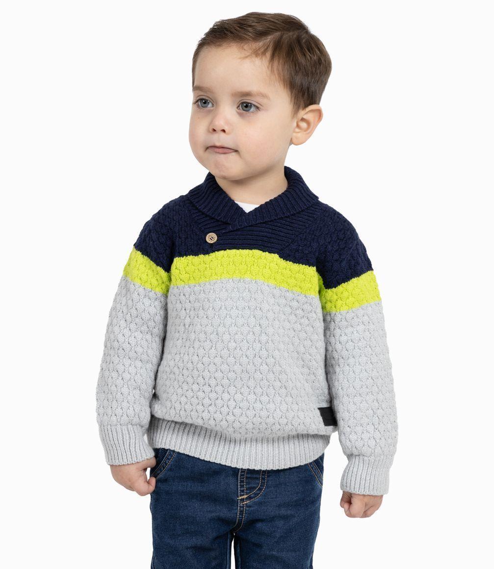 Chaleco Tricolor Bebé Niño Azul Marino 4 Kids-0