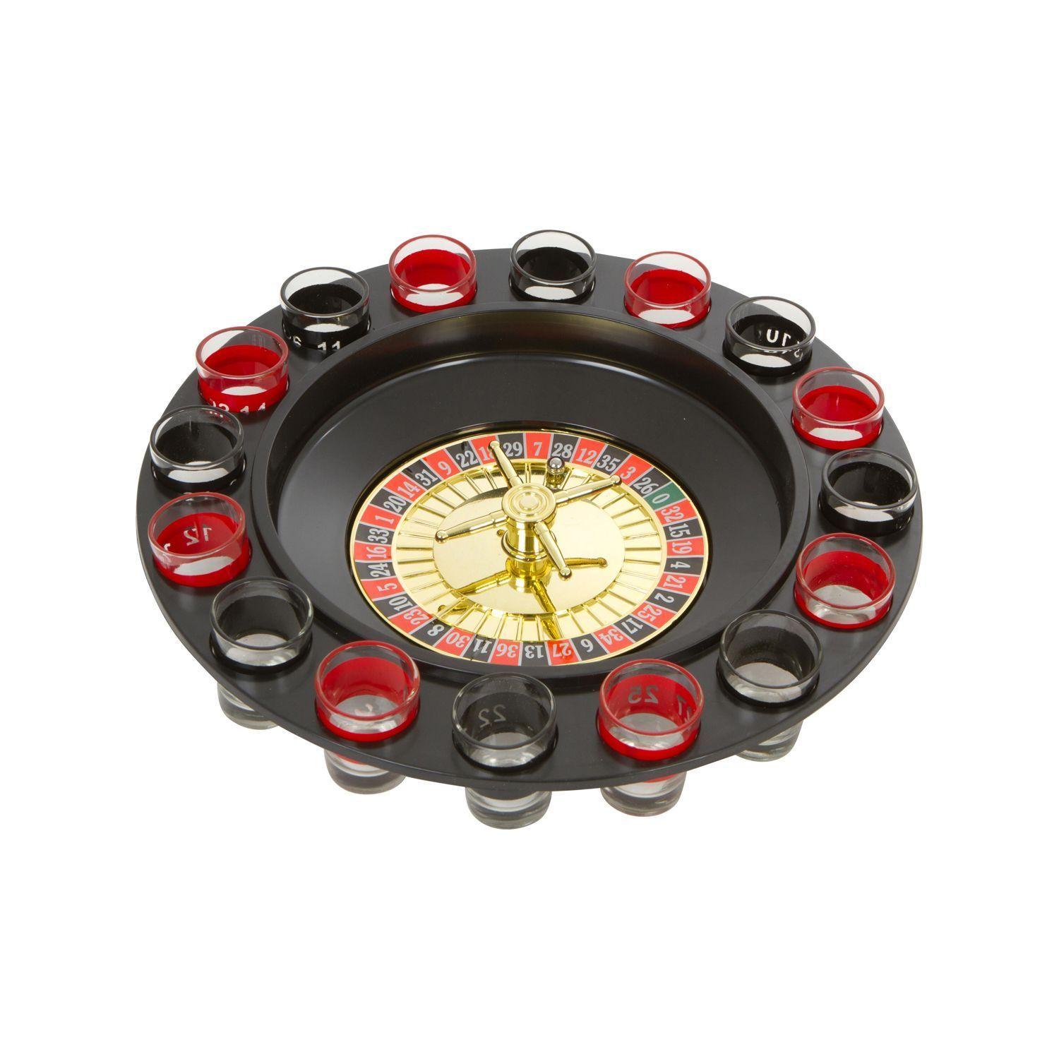 Juego de Mesa Ruleta Casino Chupistica Con Vasitos para Alcohol-0