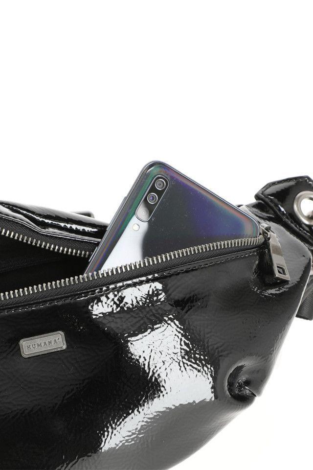 Cartera Charol Negro Humana-2