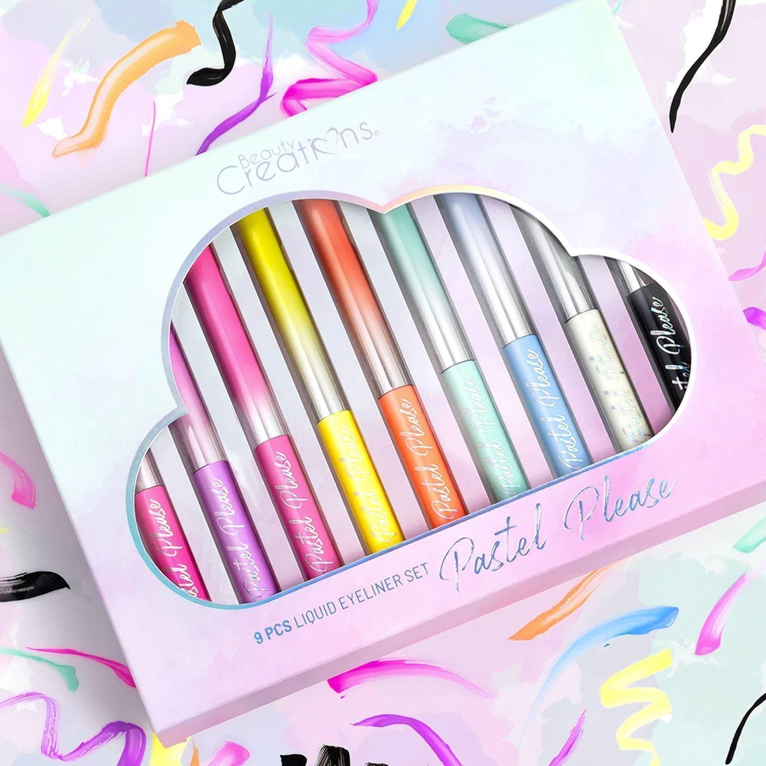 Set 6 Delineadores Liquidos Neón "Dare To Be Bright" + Set 9 Delineadores "Pastel Please" Beauty Creations-4