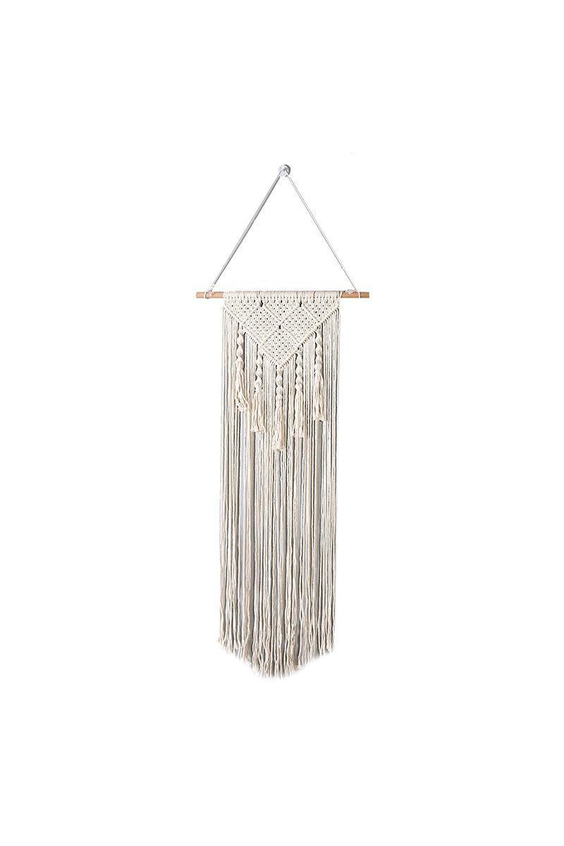 Tapiz Macramé Rombos Beige-0