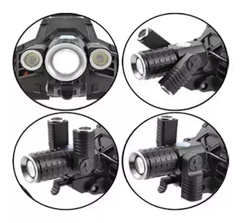 Linterna Led Recargable Cabeza Minera Potente 1000-2