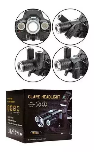 Linterna Led Recargable Cabeza Minera Potente 1000-1