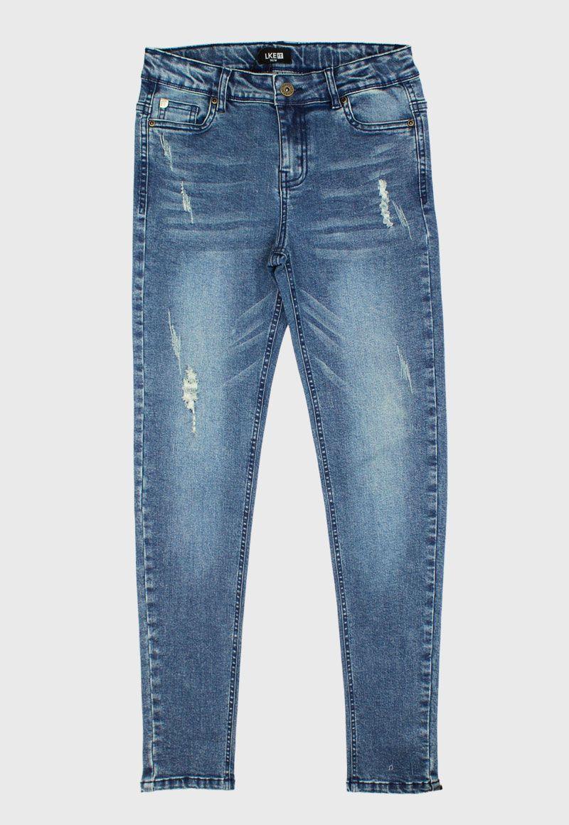 Jeans Teens Niño Desgastado Comfy-0
