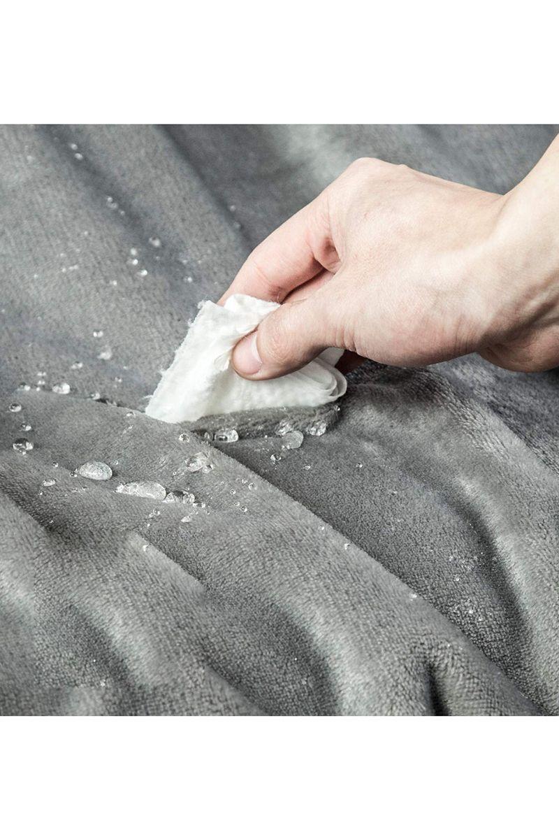 Mantas Grandes de Cama Franela Felpa 210 X 230 cm Gris-2