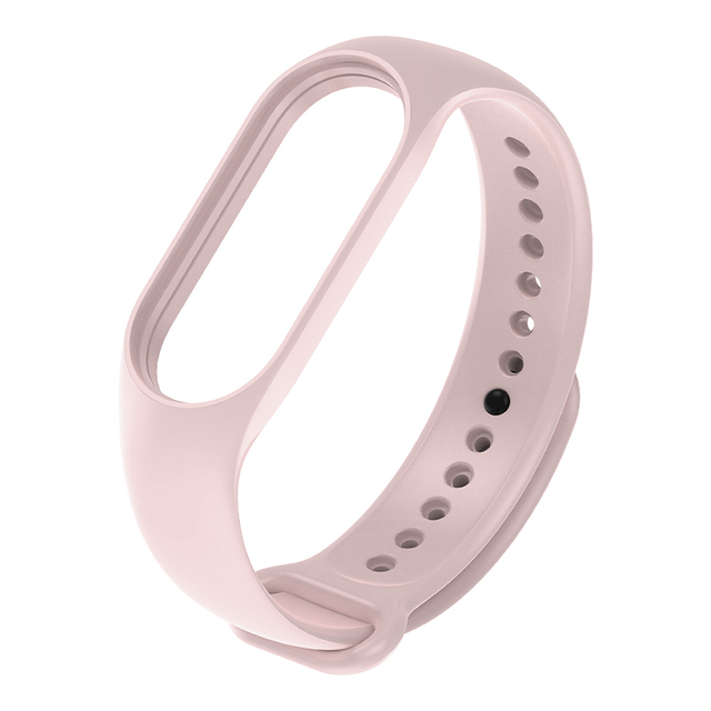 Correa Silicona Compatible Con Xiaomi Watch Mi Band 5 / 6 / Rosa Palido-0