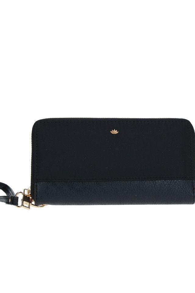 Billetera Grande Negra Nylon iD-0