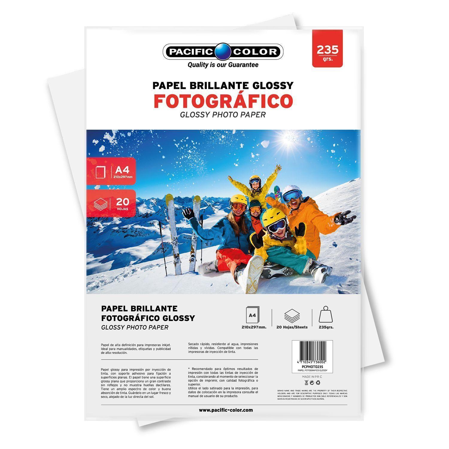 Papel Fotografico Glossy 20 Hojas 235gr Formato A4-3