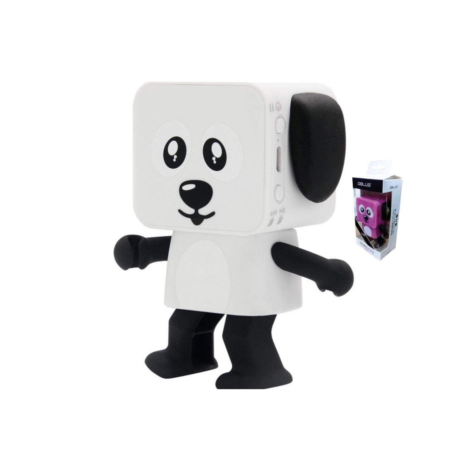 Parlante Bluetooth Perro Bailarín Blanco 3W Dblue-3