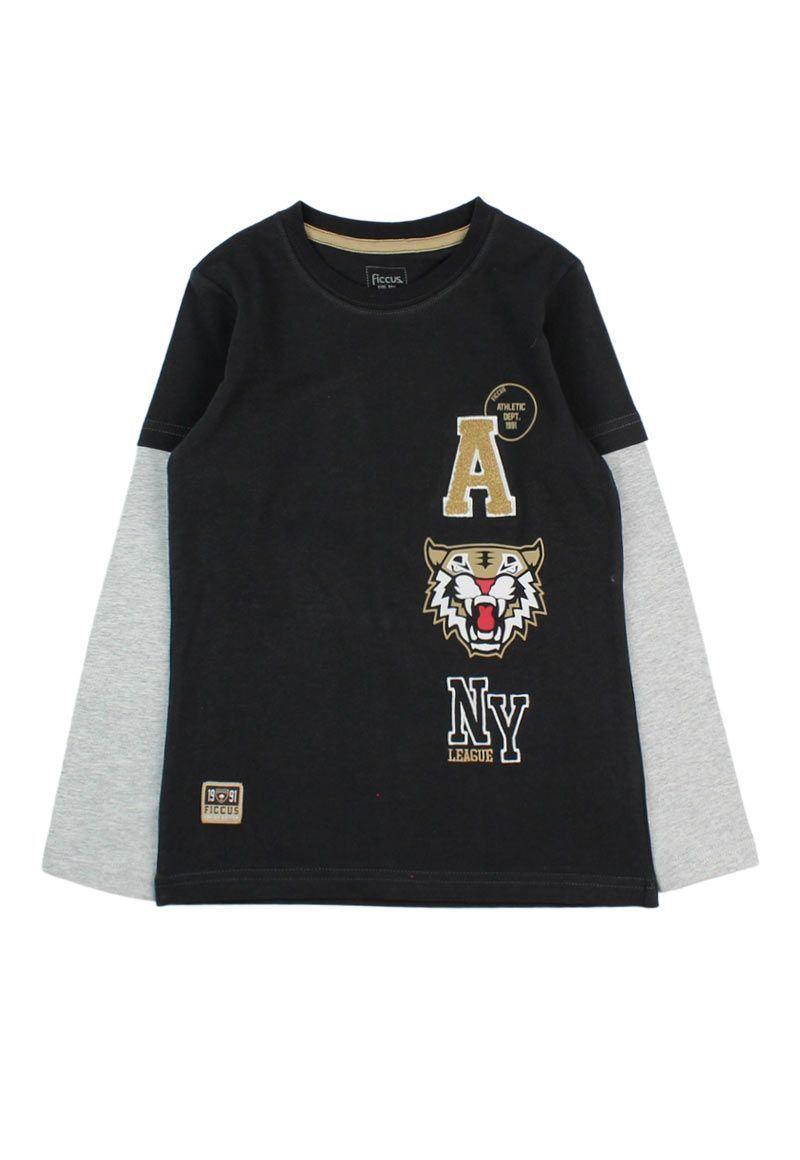 Polera kids niño doble manga stronger 225-0