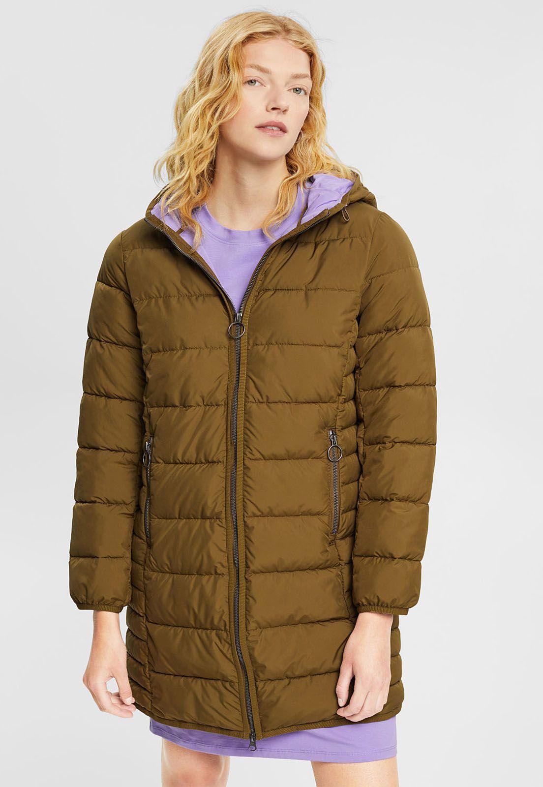Parka Acolchada Con Capucha Mujer Esprit 082CC1G301-0
