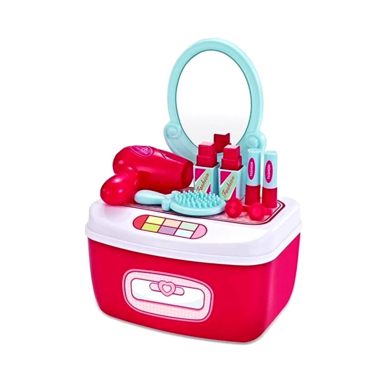 Juguete Caja de Belleza para Niños Fucsia -0