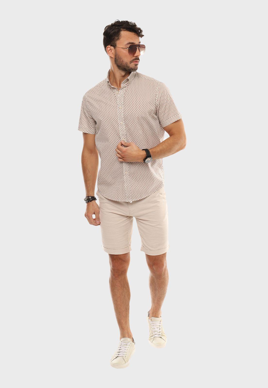 Camisa Casual Print Piña Arrow-3