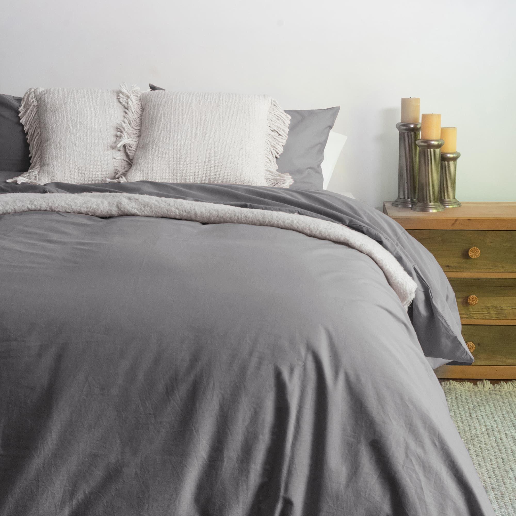 Cubreplumón Karsten Liss King Grafito 180 hilos-0