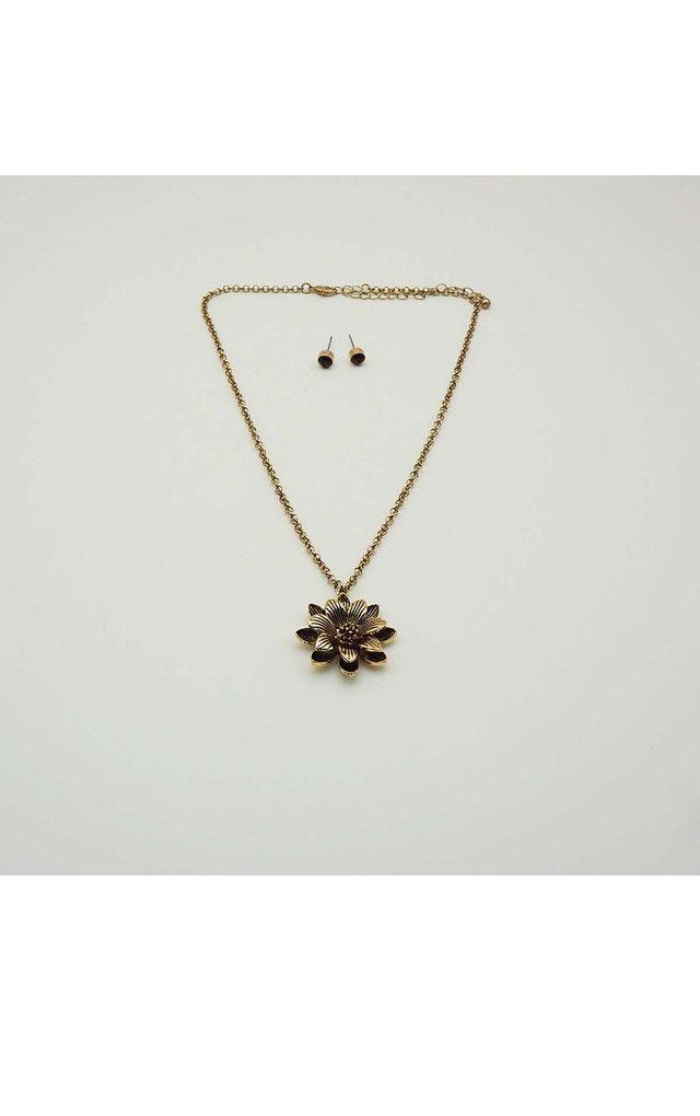 Collar Set Red Dorado i-D-0