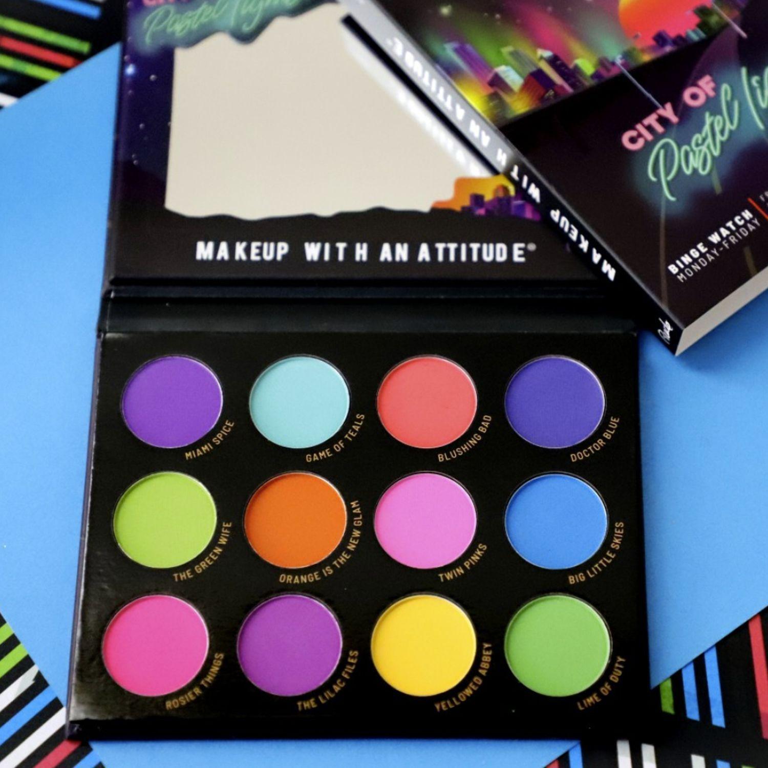 Paleta de sombras «City Of Pastel Lights» Rudeflix-3