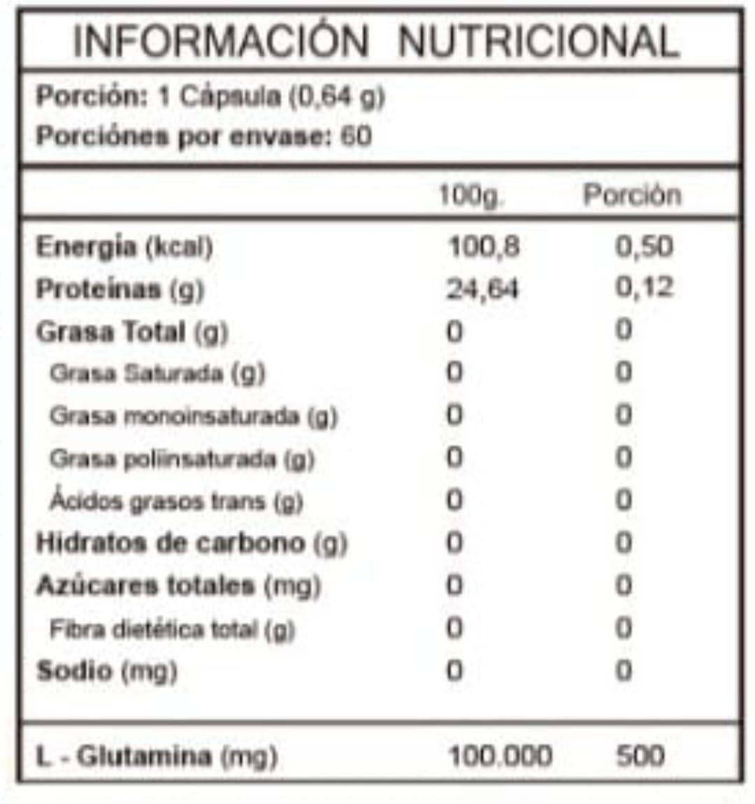 L-GLUTAMINA  - 180 Cápsulas - FNL -1