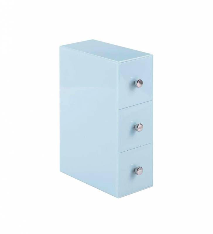 Organizador 3 Cajones Flip Azul -2