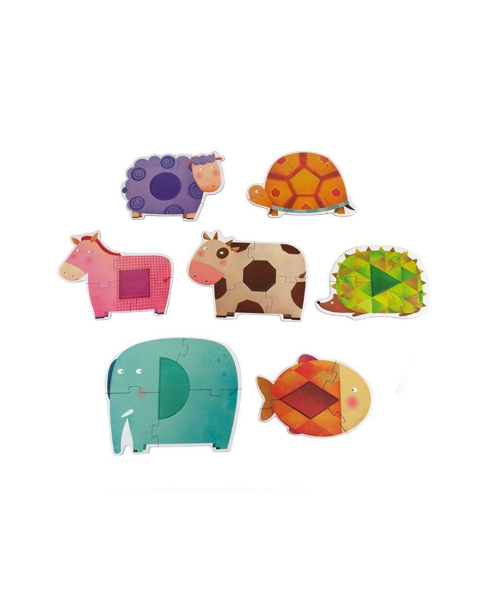 Mi Primer Puzzle de Figuras Geométricas y Animales-4