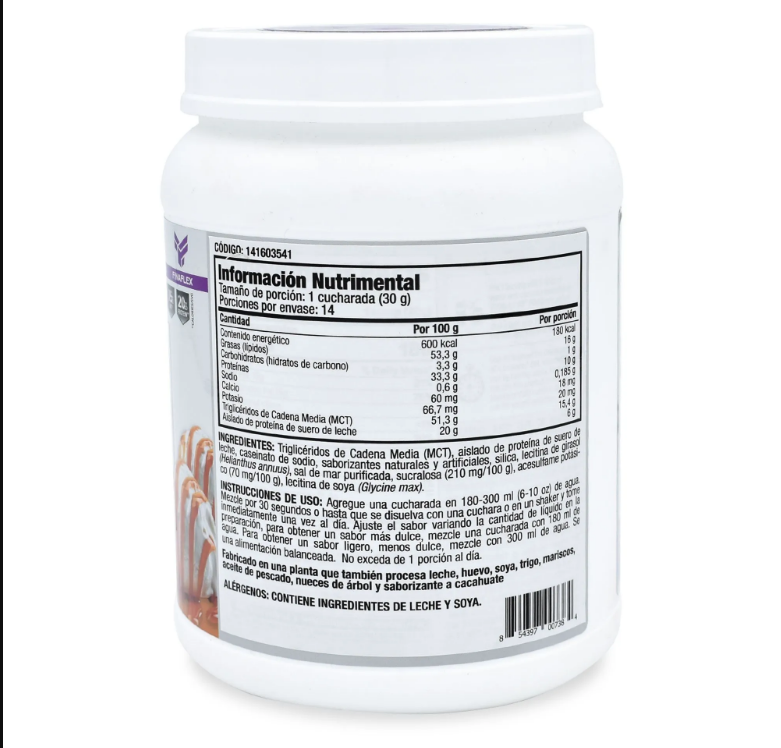 Proteína 100% Keto food Pie de limón 14 serv. 420g Finaflex-1