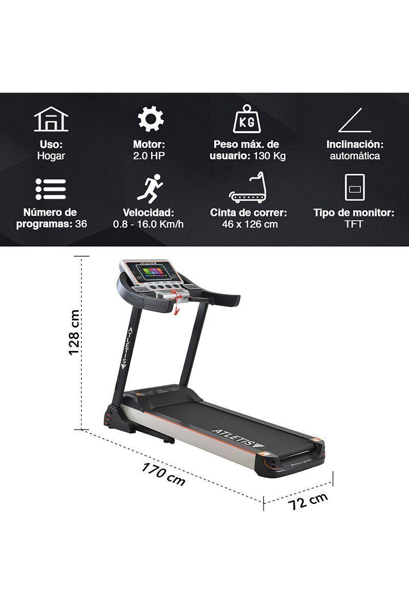 Trotadora Atletis Elite DS900 TFT 10" WIFI Negro-2