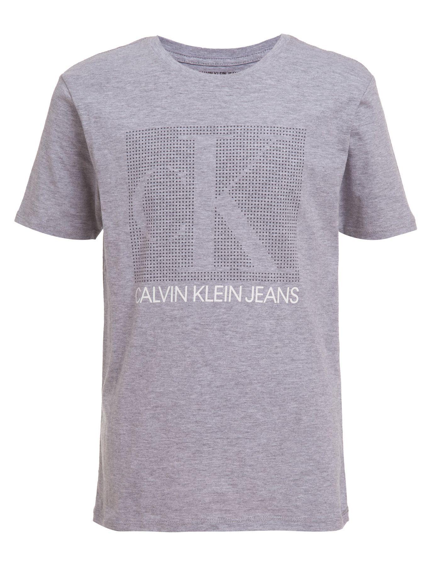 Polera Niño Ck Squared Square Gris Calvin Klein-0