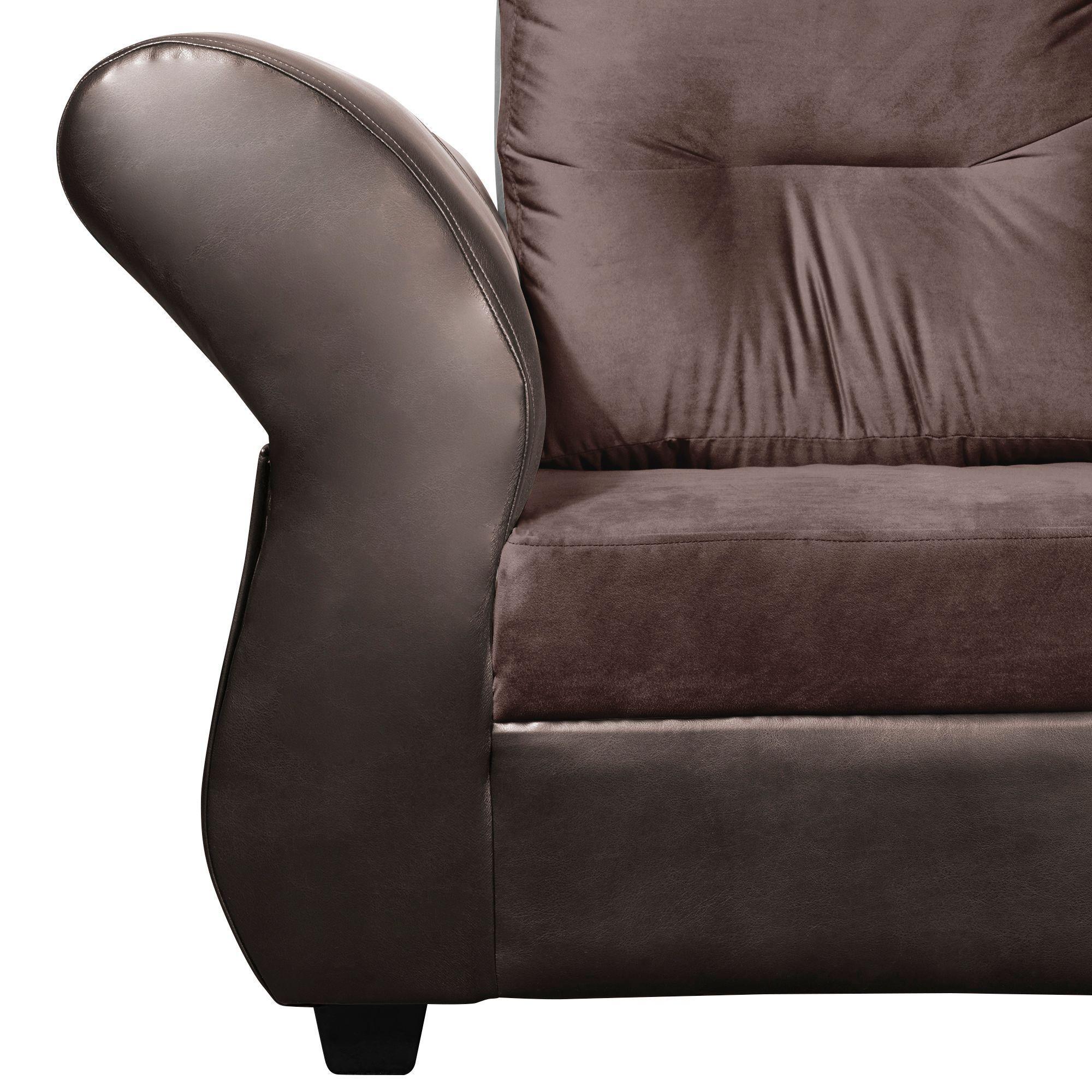 Sofa Seccional 3-2 Emma Felpa Chocolate-5