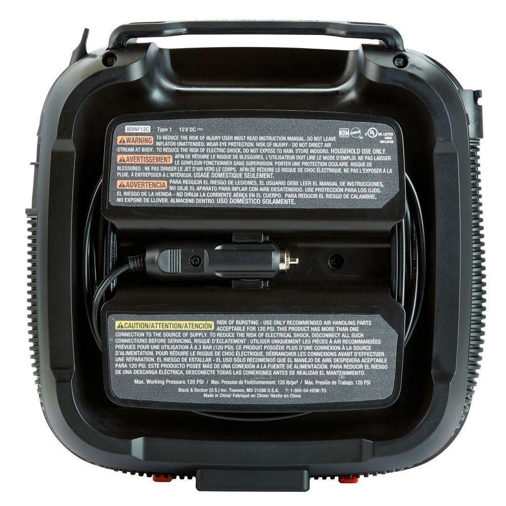 Inflador Multipropósito 12V  Bdinf12-La Black - Decker-2