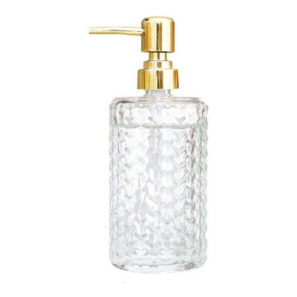 Dispensador Jabón Alcohol Gel 400ml Vidrio Decorativo C-0
