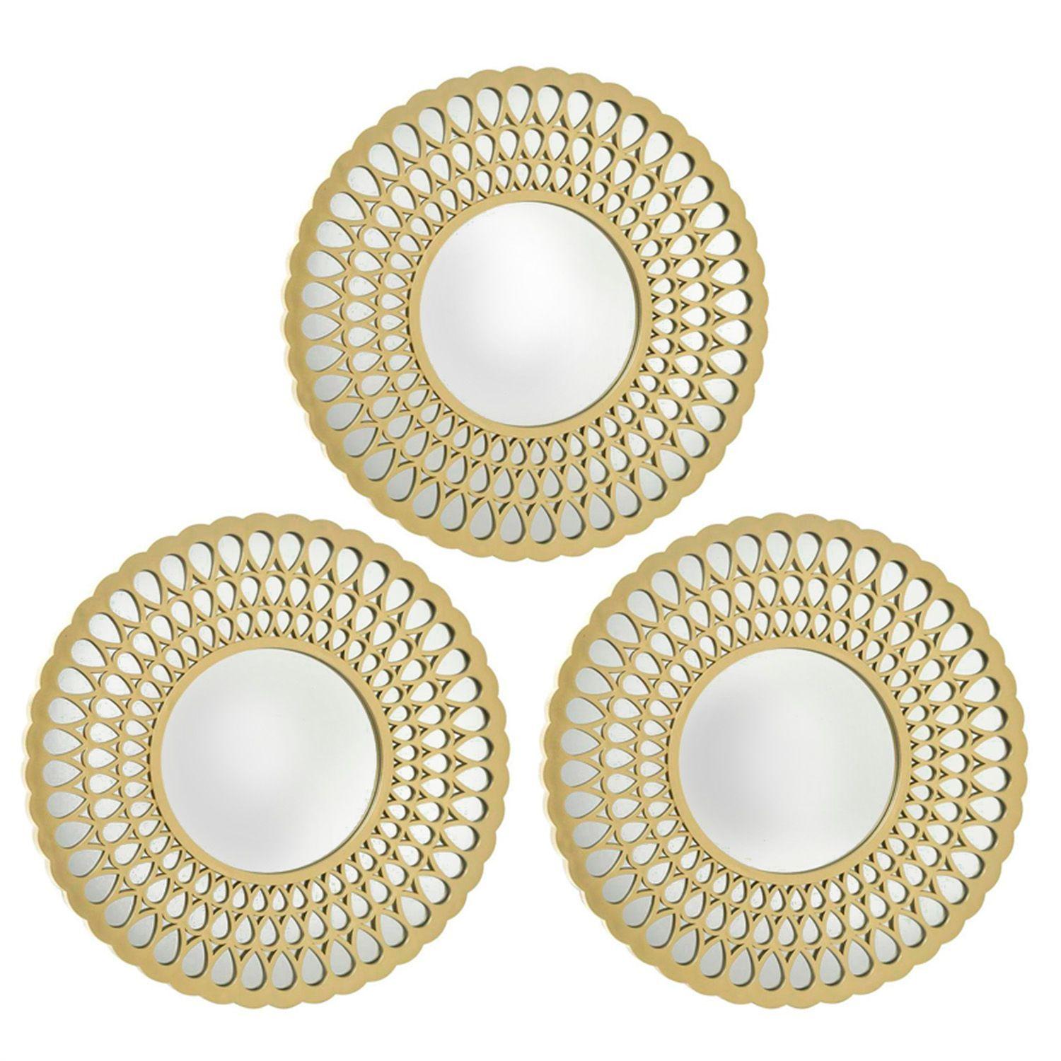 Set de Espejos Marrakech Gold 3 Piezas-0