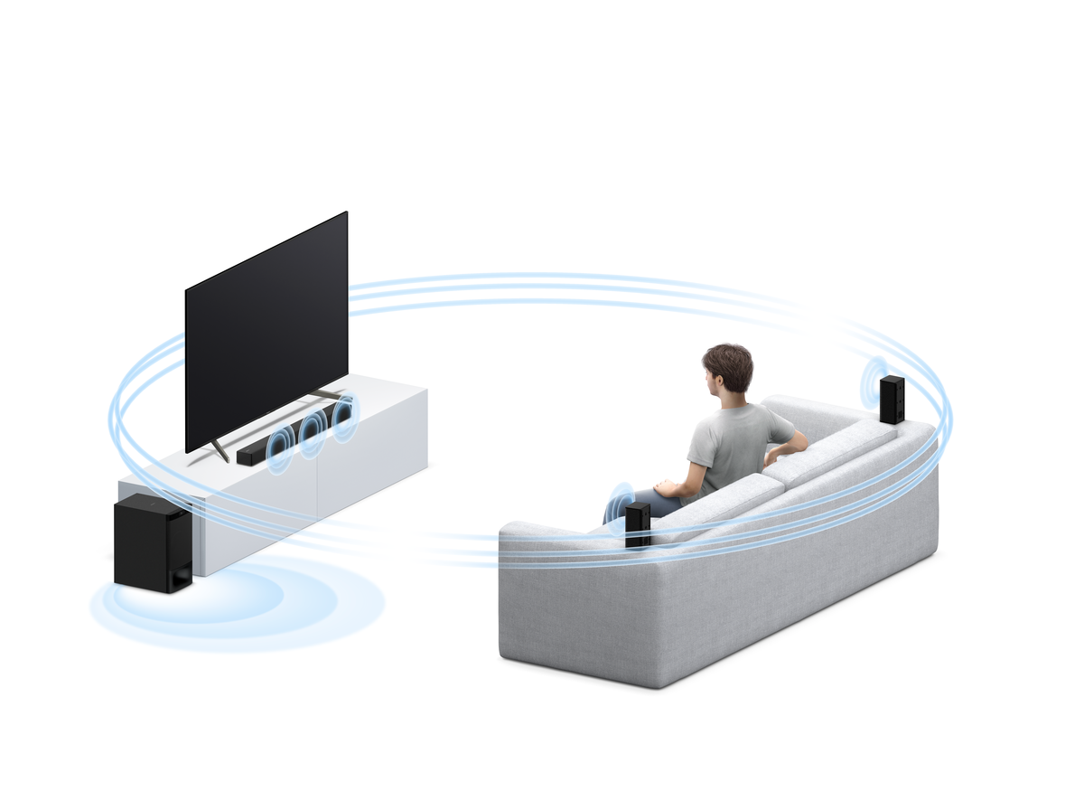 Barra de sonido para Teatro en Casa de 5.1 canales con tecnología Bluetooth-3