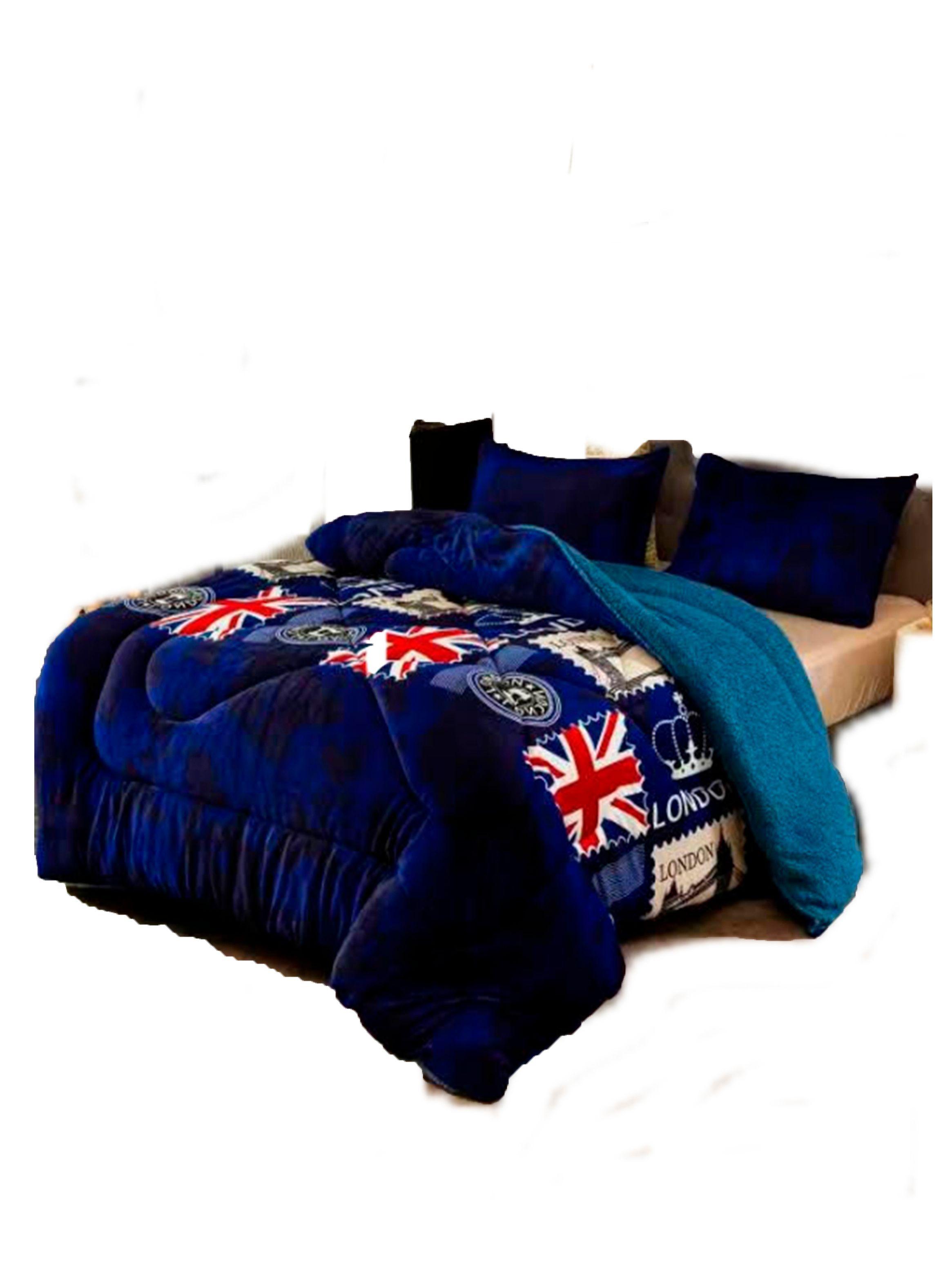 plumon cobertor chiporro azul london 2.5-0