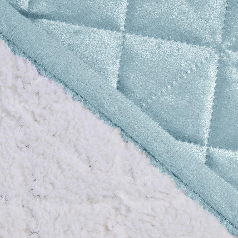 Quilt Velvet Sherpa 1.5 Plazas Celeste-1