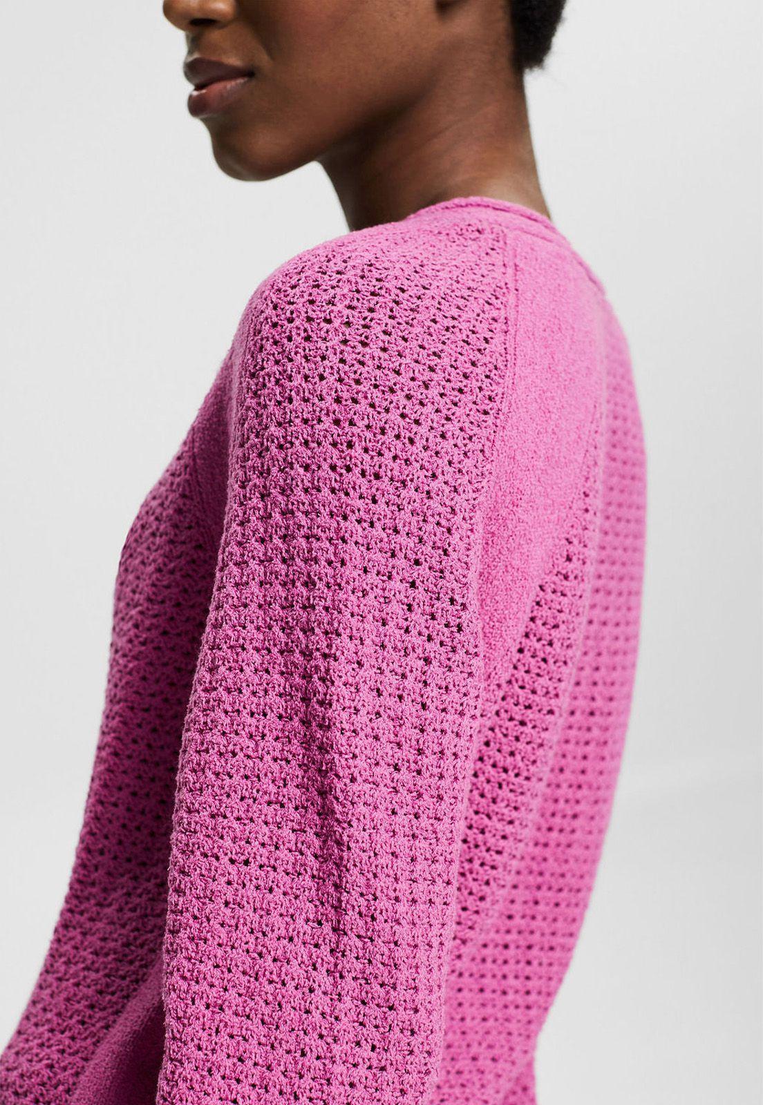 Sweater De Punto Calado En Algodón Esprit-2