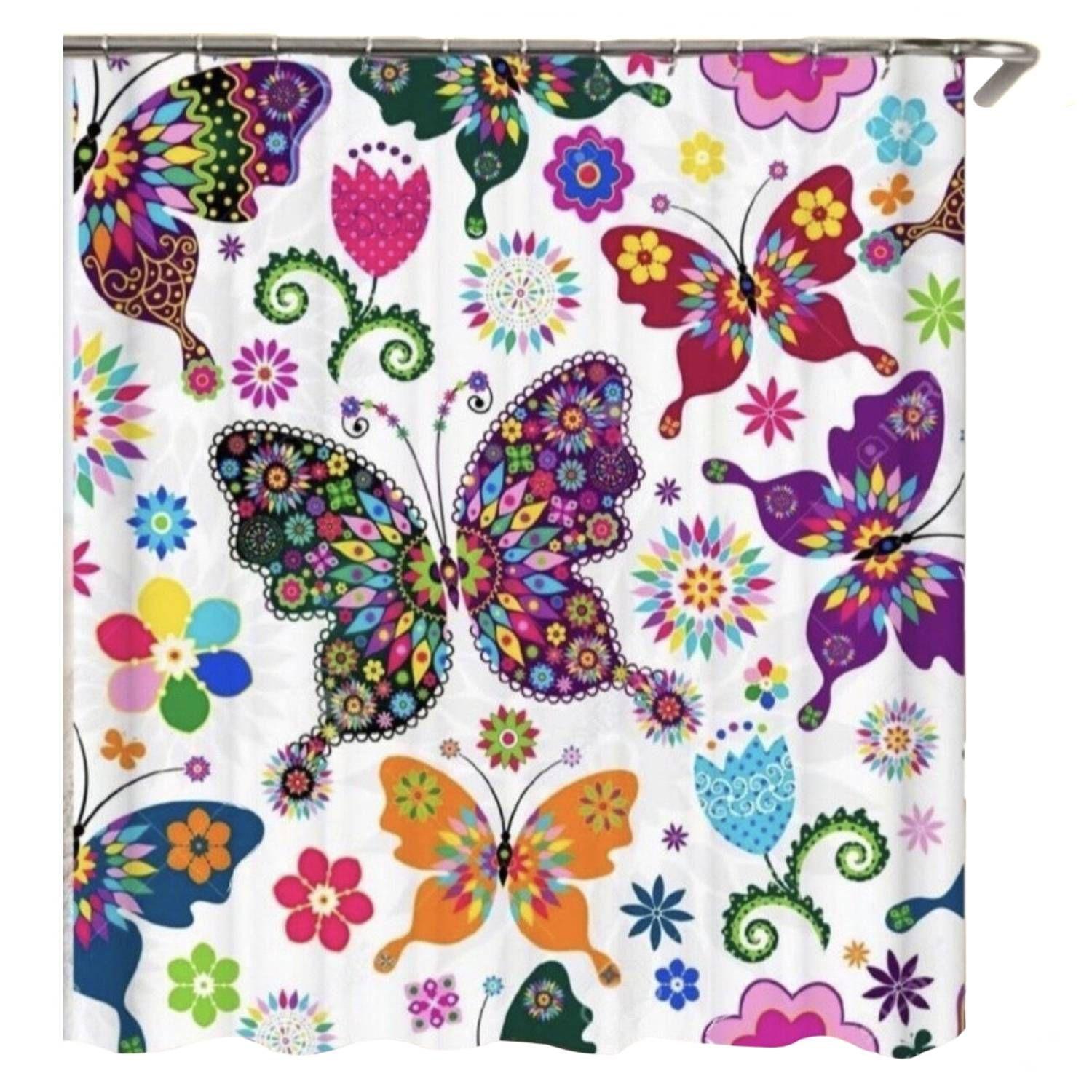 Cortina Baño Ducha Tela Impermeable Género 600g-0