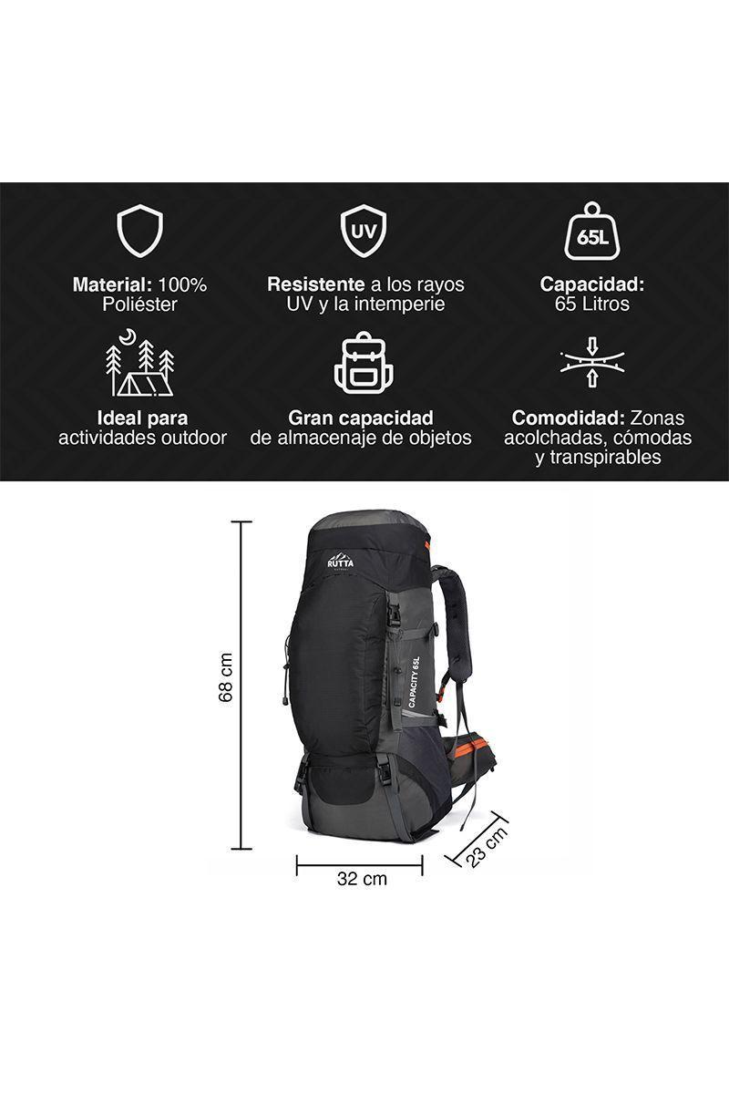 Mochila Outdoor 65 Litros Negro-2