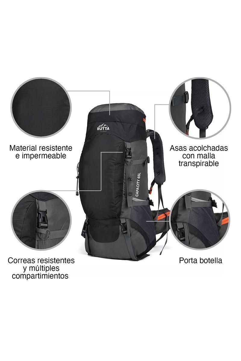Mochila Outdoor 65 Litros Negro-3