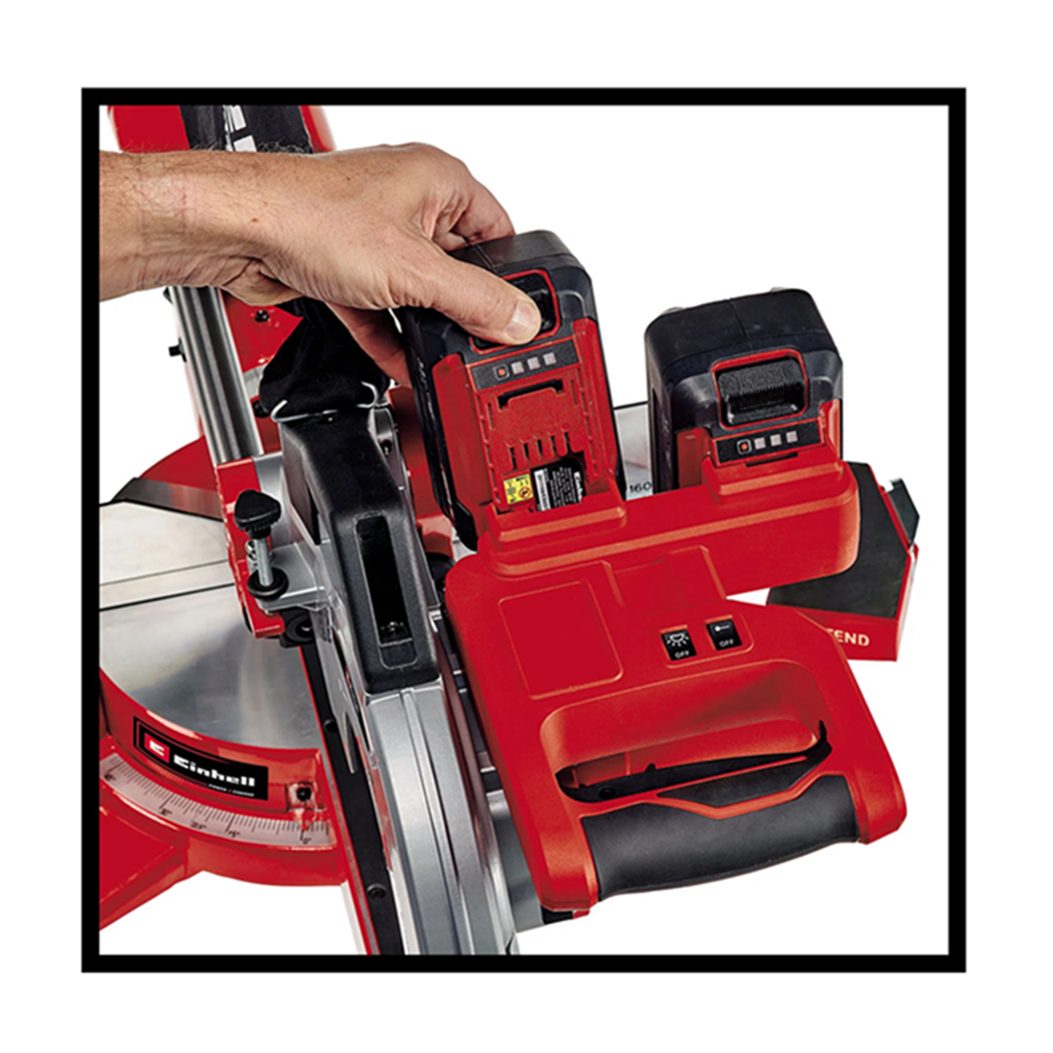 Sierra Ingleteadora Telescópica 36v Bat+ Cargador-1