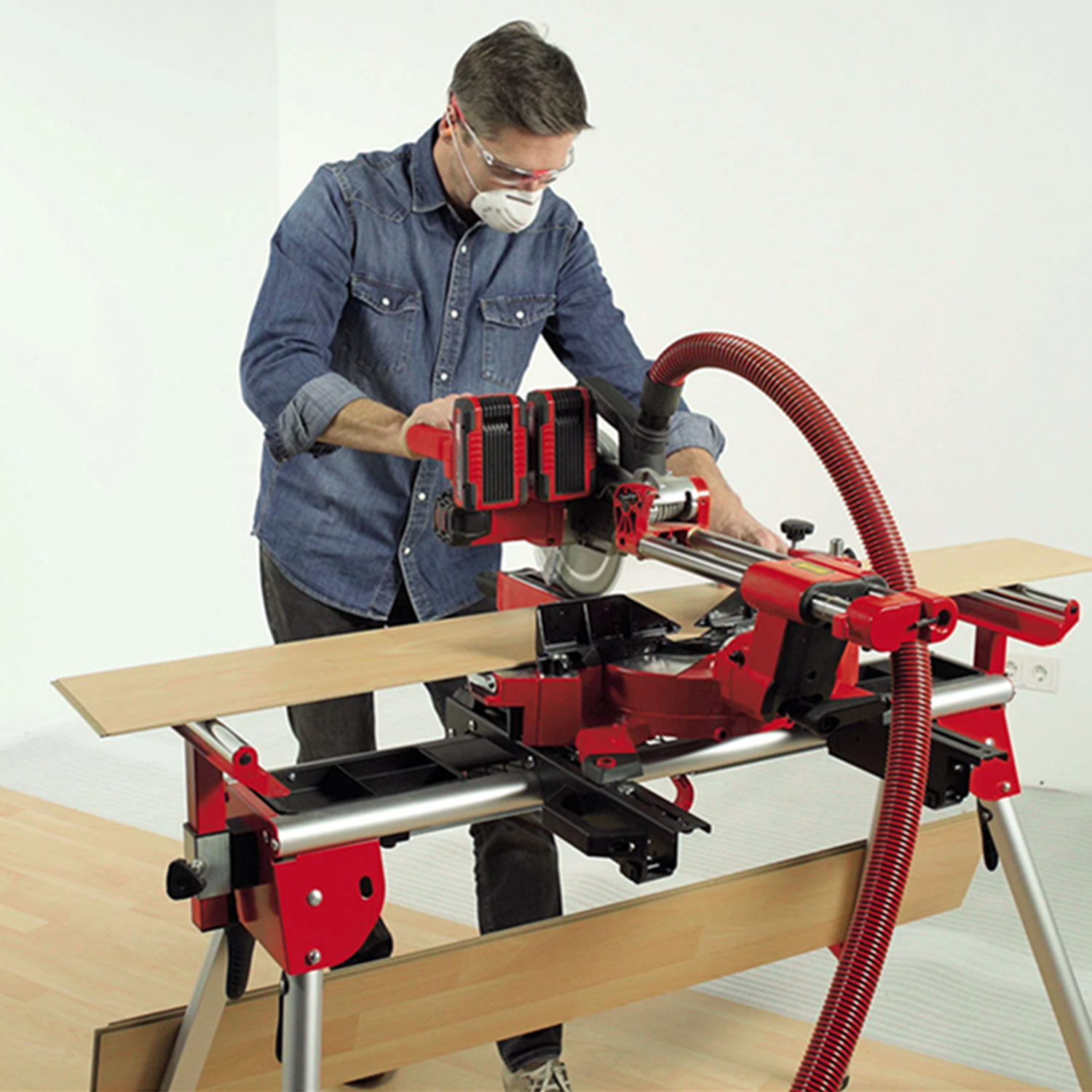 Sierra Ingleteadora Telescópica 36v Bat+ Cargador-2