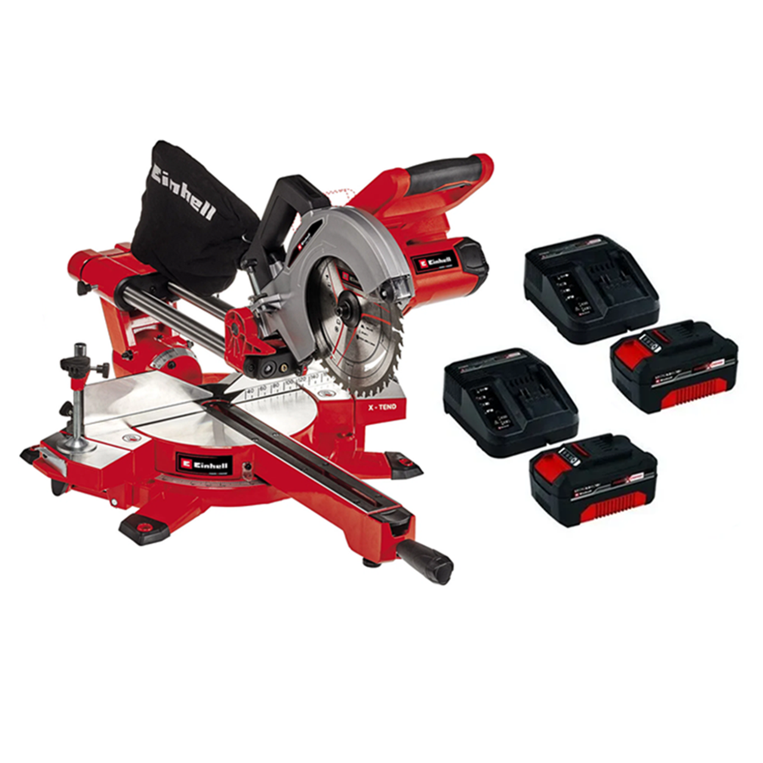 Sierra Ingleteadora Telescópica 36v Bat+ Cargador-0