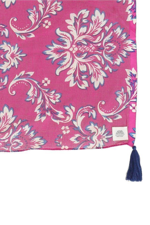 Pañuelo Estampado Rococo Fucsia Humana-1