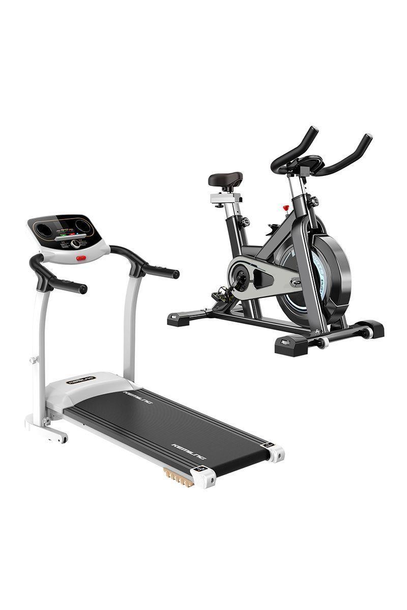 Pack Trotadora M201 + Spinning Pro Blanco-0