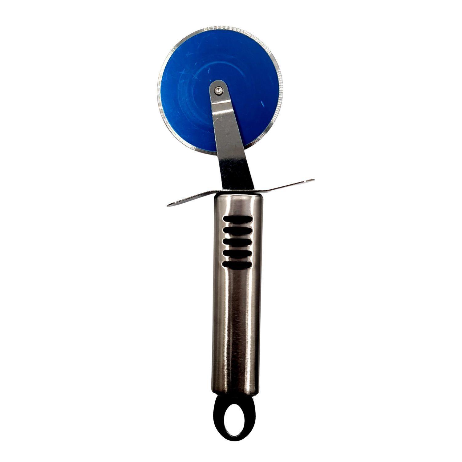 Corta Pizza Metalico Acero Inox. 22Cm-2